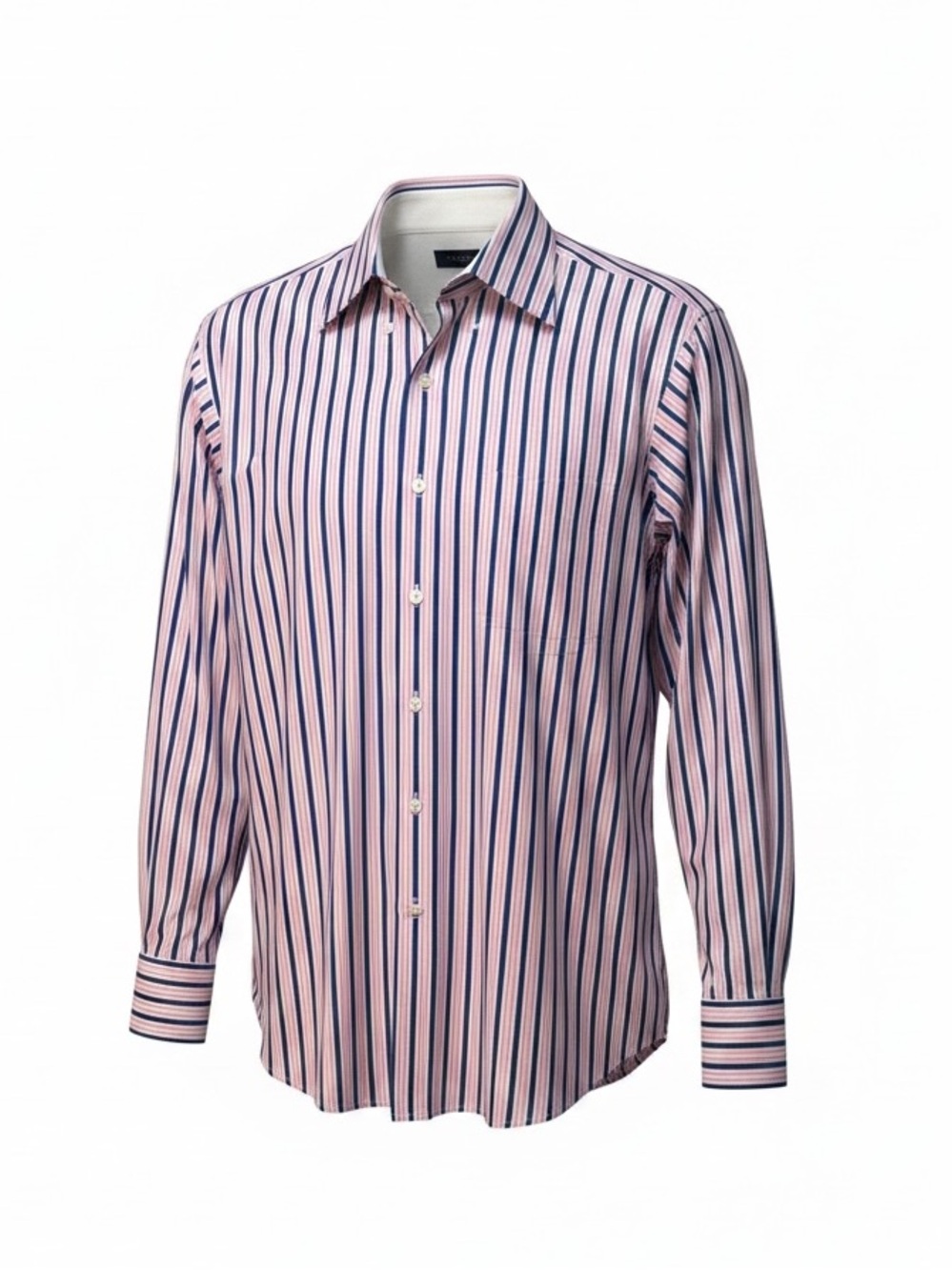 EUC Men's Striped Shirt - Pink and Blue